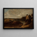 Landscape Painting with a Castle - Jacob Knijff — framed artwork on a wall