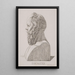 Bust of Socrates - Jacob Kornerup — framed artwork on a wall