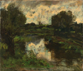 A landscape of polders after a storm - Jacob Maris — artwork view