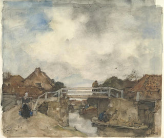 Dutch canal in Rijswijk - Jacob Maris — artwork view