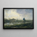 Path of the towpath - Jacob Maris — framed artwork on a wall