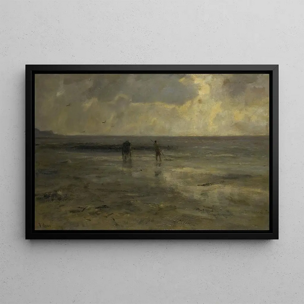 Sunset Beach - Jacob Maris — framed artwork on a wall