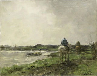 Path of the towpath - Jacob Maris — artwork view