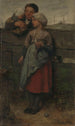 Village Scene Painting - Jacob Maris — artwork view