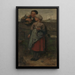 Village Scene Painting - Jacob Maris — framed artwork on a wall