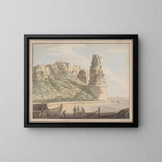 A View in Terracina - Jacob More — framed artwork on a wall