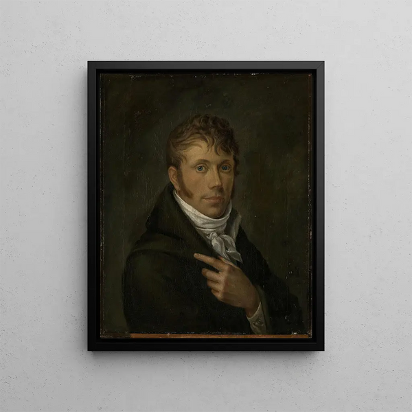 Self-portrait Painting - Jacob Munch — framed artwork on a wall