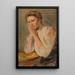 Portrait of the girl Elsa - Jacob Nöbbe — framed artwork on a wall