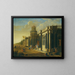 Elegant figures in oriental costume near a palace - Jacob Peeters — framed artwork on a wall