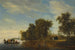 Landscape with a Ferry - Jacob Salomonsz van Ruysdael — artwork view
