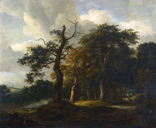 A Path Through an Oak Tree - Jacob Salomonsz van Ruysdael — artwork view