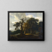 A Path Through an Oak Tree - Jacob Salomonsz van Ruysdael — framed artwork on a wall