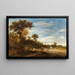 Landscape with Livestock at Rest - Jacob Salomonsz van Ruysdael — framed artwork on a wall
