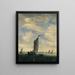 an estuary scene with Smalschips on a wide stretch before a gentle breeze - Jacob Salomonsz van Ruysdael — framed artwork on a wall