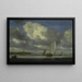 Bateaux de pêche et de voile sous un ciel vaste - Jacob Salomonsz van Ruysdael — framed artwork on a wall