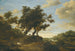 Bergers on a Slightly Wooded Terrain Overlooking a Vast River Landscape - Jacob Salomonsz van Ruysdael — artwork view