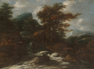 Landscape with Waterfalls - Jacob Salomonsz van Ruysdael — artwork view