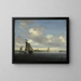 Marine Painting - Jacob Salomonsz van Ruysdael — framed artwork on a wall