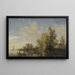 Landscape Fluvial - Jacob Salomonsz van Ruysdael — framed artwork on a wall