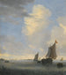 Wijdschip and other small Dutch ships at the mouth of an estuary - Jacob Salomonsz van Ruysdael — artwork view