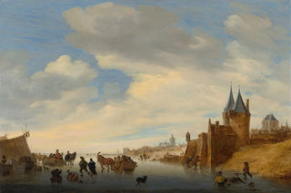 Jacob Salomonsz van Ruysdael - Winter Landscape at Arnhem.webp