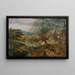 Autumn Village Landscape Painting - Jacob Savery the Elder — framed artwork on a wall