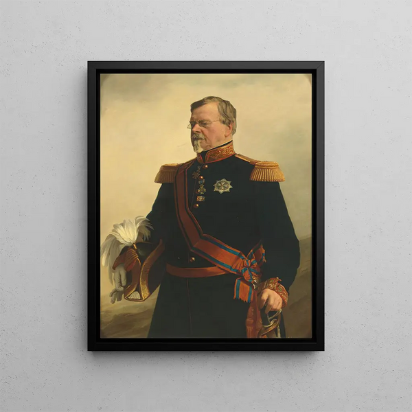 Bernhard 1792-1862 Duke of Saxe-Weimar General in the service of the Netherlands - Jacob Spoel — framed artwork on a wall