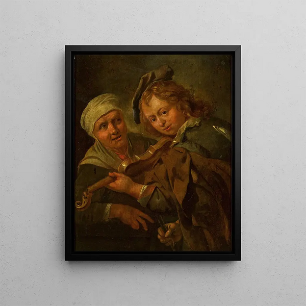 Violoneux - Jacob Toorenvliet — framed artwork on a wall