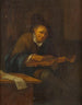 a Man Playing the Violin - Jacob Toorenvliet — artwork view