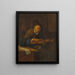 a Man Playing the Violin - Jacob Toorenvliet — framed artwork on a wall