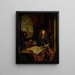 Portrait painting of Carel Quina 1622-89, Knight of the Holy Sepulchre and explorer of Asia, born in Amsterdam - Jacob Toorenvliet — framed artwork on a wall