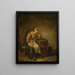 a Sleeping Woman - Jacob Toorenvliet — framed artwork on a wall