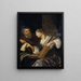 The Music Lesson - Jacob Toorenvliet — framed artwork on a wall