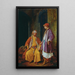 Two Turkish Merchants Conversing - Jacob Toorenvliet — framed artwork on a wall