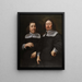 Portrait of Two Men - Jacob van Oost — framed artwork on a wall