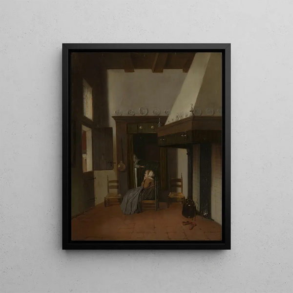 La petite infirmière - Jacob Vrel — framed artwork on a wall