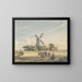 Landscape Painting - Jacob Wilhelm Mechau — framed artwork on a wall