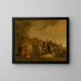 The sacrifice of Elijah to the god Baal on Mount Carmel - Jacob Willemsz de Wet — framed artwork on a wall