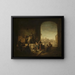 Joseph selling grain in Egypt - Jacob Willemsz de Wet — framed artwork on a wall