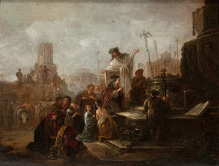 Saint Paul and Saint Barnabas at Lystra - Jacob Willemsz de Wet — artwork view