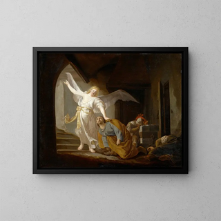 The Liberation of Saint Peter - Jacob Willemsz de Wet — framed artwork on a wall
