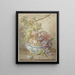Bowl with Fruits - Jacob Xavery — framed artwork on a wall