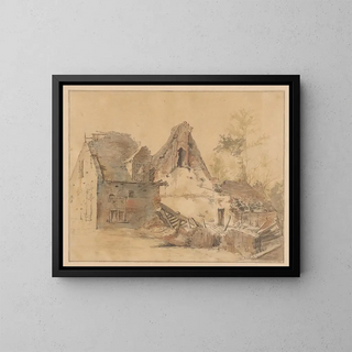 Rune of a house - Jacob de Vos — framed artwork on a wall