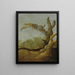 A tree trunk in a landscape - Jacob van Geel — framed artwork on a wall