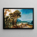 Landscape with a Diligence Attack - Jacob van Geel — framed artwork on a wall