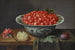 Wild strawberries in a Delft faience bowl - Jacob van Hulsdonck — artwork view