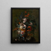 Bouquet of Flowers - Jacob van Huysum — framed artwork on a wall