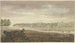 Landscape painting with a long grove in the background, fields with some bunches of fruit in the foreground - Jacob van Liender — artwork view