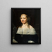Portrait of Anna Goos - Jacob van Reesbroeck — framed artwork on a wall