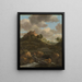 Château de Bentheim - Jacob van Ruisdael — framed artwork on a wall